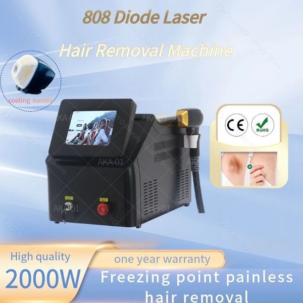 Itens de beleza removedor de cabelo gelo platina 3 comprimento de onda 808 Diodo a laser 808nm Máquina de remoção de cabelo 808 remove o removedor de máquinas para uso doméstico