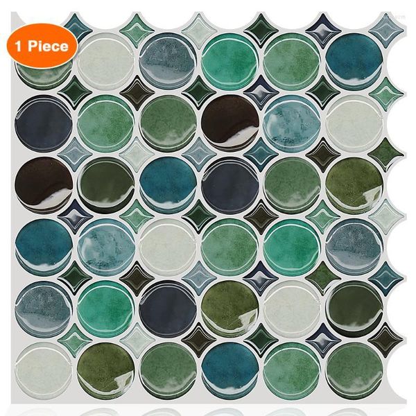 Adesivos de parede Fancytiles Self Adhesive Peel e Stick Wallpaper 3D Mosaic Tile Sticks Backsplashwall Wallwall Wallwall