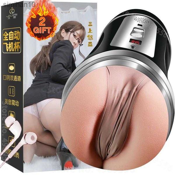 Masturbadores brinquedos sexuais automáticos para homens 18+ masculpador de masculino copo real 3d boquete de vagina sucking buceta de bolso de bolso adulto Máquina de sexo L230518