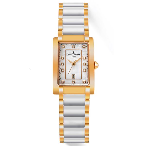 Women s Watches Berny Mulheres assistem a pulseira de cerâmica de quartzo Butterfly Butterfly Fashion impermeável Moda Gold Feminino Relógio Relogio Feminino Birthday Gift 230519