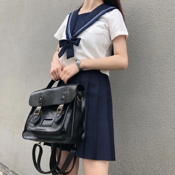 Okul çantaları Koreli Vintage Kadınlar Backpacks Tepeli Stil Öğrenci Sırt Çantası Çok Fonksiyonlu Kadın Omuz Çantası Kadın Okul Bayanlar 23519