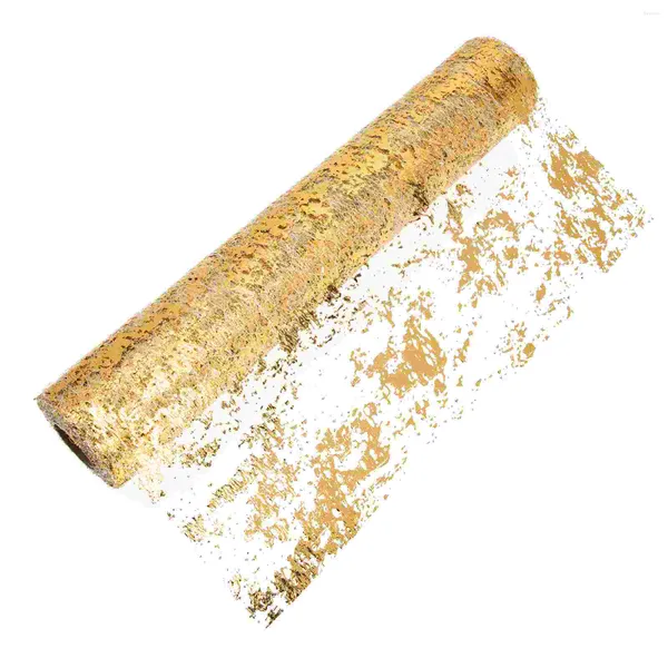 Настольная ткань украшения Bling Runner Gold Metallic Glitter