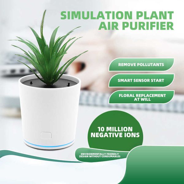 Auto-Auto-Ornamente, Luftreiniger, entfernt effektiv Luftpartikel wie Staub, Pollen, Rauch, Pm2,5, für die Heimsimulation von Grünpflanzen