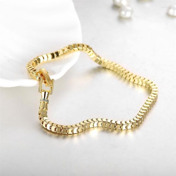 Braccialetti con ciondoli Bracciale in oro 18 carati Set di gioielli Collana Set di orecchini per donna Uomo Moda da sposa