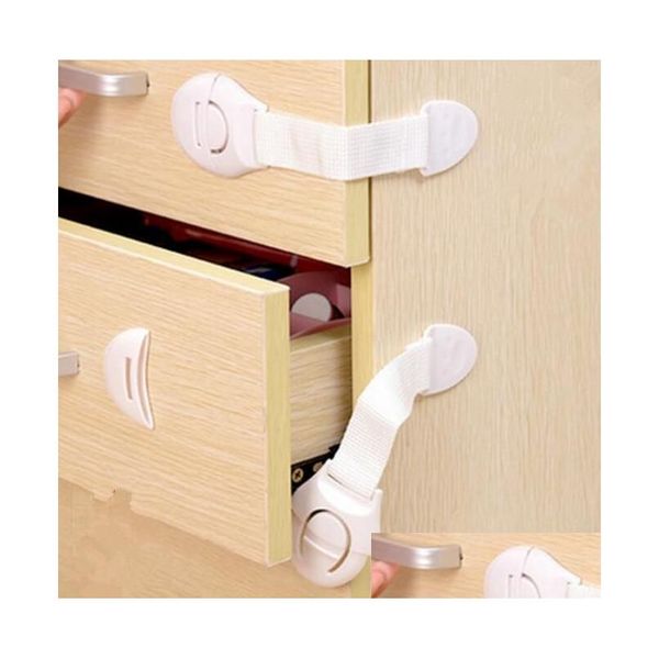 Ganci Rails 1500 Pz / lotto Porta dell'armadio Ders Frigorifero Toilette Sicurezza Serratura in plastica Per bambino Capretto Baby Drop Consegna Casa Giardino Hou Dhe5Y