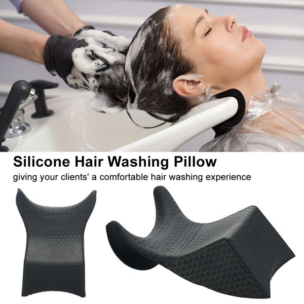 Connettori Cuscino per lavaggio dei capelli Shampoo Cuscino per poggiatesta Supporto in silicone Accessori per saloni 230520