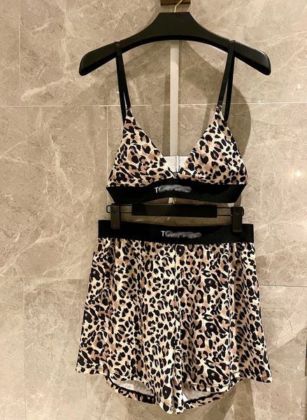 Designer de luxo Impressão de leopardo de roupas
