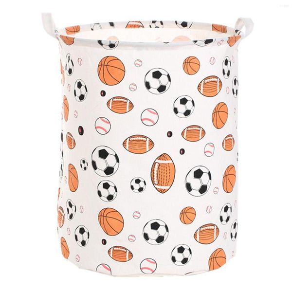 Sacos de armazenamento cesto de lavanderia estilosa estampa de desenho animado lixo dobrável com alças para roupas Tootas de toalhas de toalhas