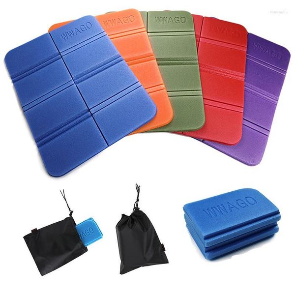 Outdoor-Pads, 38 x 27 cm, weich, wasserdicht, Doppel-Campingmatte, Wandern, Picknick, tragbares Sitzpolster, faltbar, kleines Kissen, feuchtigkeitsbeständig, Strand