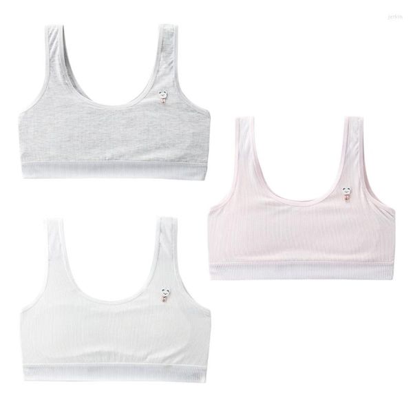 Camisoles Tanks Girls Tube tops de roupas íntimas de sutiã acolchoada adolescente adolescente