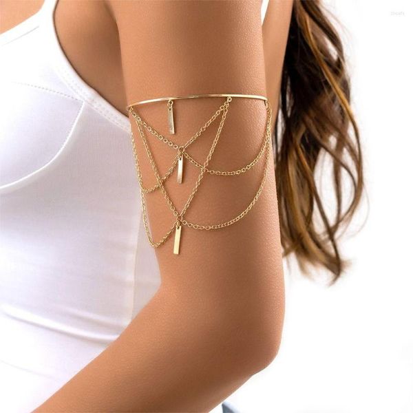 Braccialetto Summer Nappa Punk Beach Arm Bracciale Body Jewelry Accessori per feste