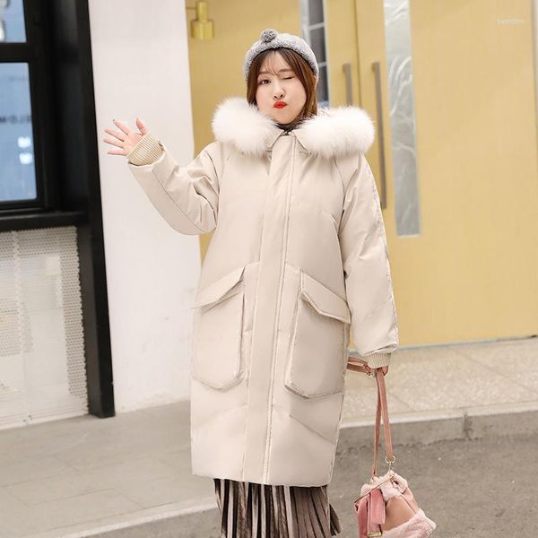 Piumino bianco da uomo per donna Plus Size Giacca coreana da donna invernale Chaqueta Mujer 803 Yy1266