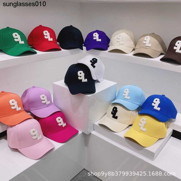 Dongmen New 3D SL Letter Baseball Cap para homens e mulheres Hard Top Korean Fashion Brand Ins Langue Caps Summer