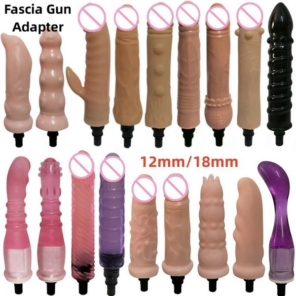 Toys para adultos Adaptador de pistola de massagem FASCIA Acessórios de máquinas de sexo vagina estimular os vibradores de vibrador feminino masturbador Toys sexuais adultos 230519