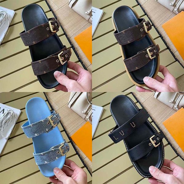 Hausschuhe Männer Frauen Slides Slipper Sommer Sexy Sandalen Herren Luxurys Designer Echtes Leder Plattform Sandale Wohnungen Mode Schuhe Damen Strand