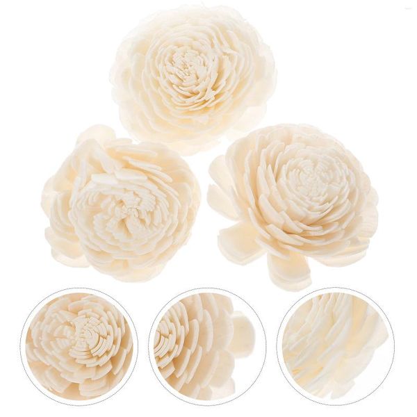 Flores decorativas 3 PCs Difusores