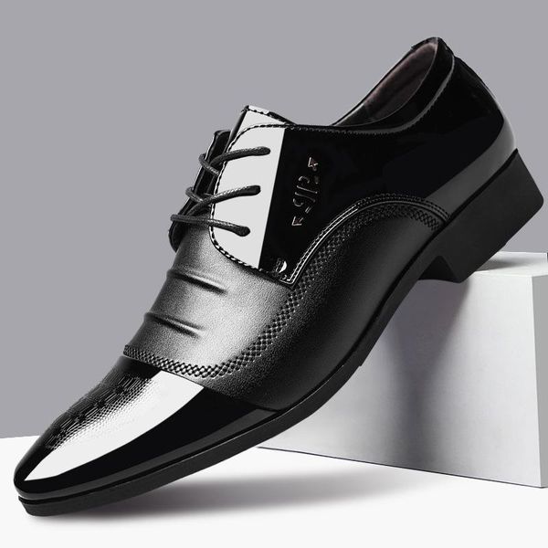 Kleidschuhe Italienische Herren Schwarz Offiziell für Luxus Zapatos De Hombre Vestir FormalDress