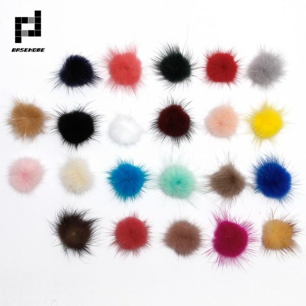 Polonês 100 pçs/lote 30MM Bola de Pele De Vison Pompom Para Artesanato Acabamento Componentes de Jóias DIY Pano Fazendo Artesanato Suprimentos Encontrar Charme