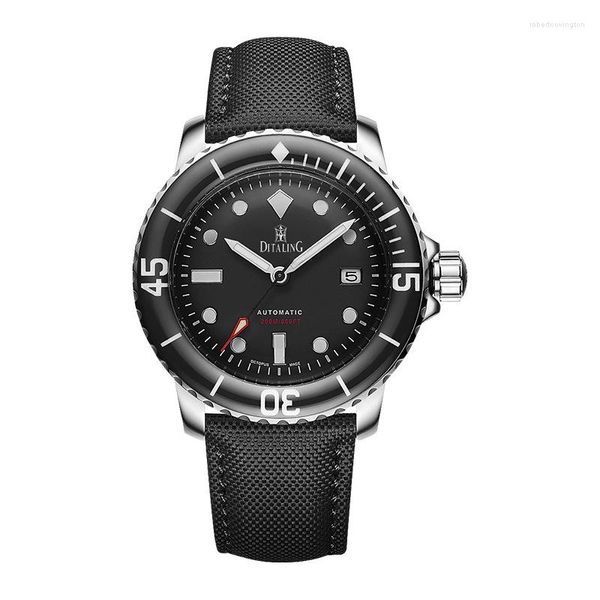 Relógios de punho Men Ditaling Men Watch Automático Relógio Diver