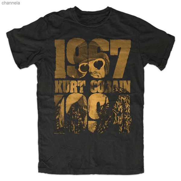 T-shirts masculinos Retro Grunge Rock Music Kurt Cobain Lifetime Premium T-shirt. Algodão de verão de algodão curto-pescoço o-pescoço camiseta nova s-3xl
