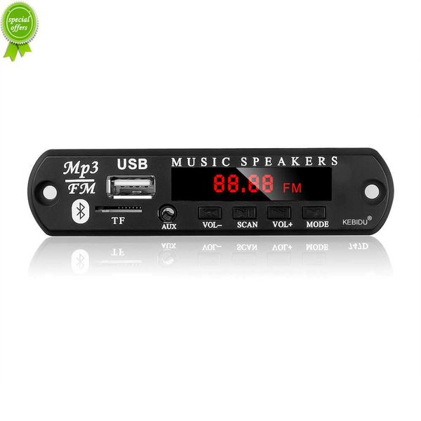 NOVO 9V 12V Bluetooth5.0 MP3 WMA Decodificador Módulo de áudio USB Charge TF Rádio sem fio Carro MP3 Player com controle remoto
