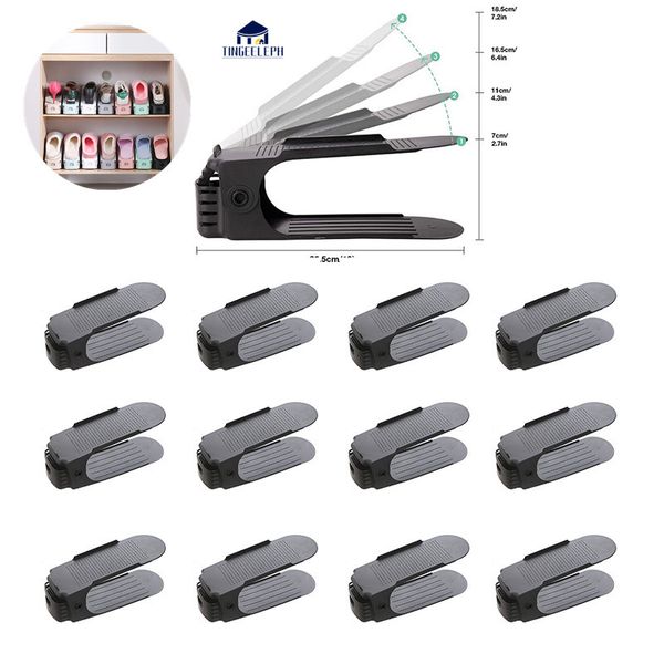 Depolama Sahipleri Raflar 5 PCS Ayarlanabilir Ayakkabı Rafı Organizatör Ayakkabı Ayakkabı Stand Stand Standı Uzay Tasarruf Dolap Dolap Tutucu Modern Braket 230520