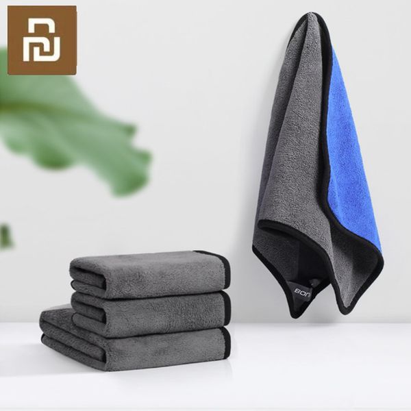 Xiaomi Araba Temizleme Havlu Yumuşak Bez Sütörü Mikrofiber Oto Yıkama Havlusu Su Emilim Anti-Statik Yıkama Havlusu 30*30/30*60