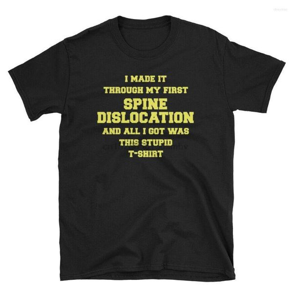 Erkek Tişörtleri Omurga Dislokasyon Yaralanması Yakında İyileşin Kurtarma Komik Gag Hediye Unisex T-Shirt Gündelik Tee Fil