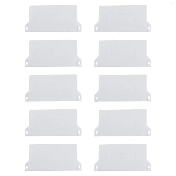 Vorhang 10 Stück 89 mm Kunststoff-Bodenplatte für Vertikaljalousien, tragbare Gewichte, weiße Vorhänge, Beschläge, Rollenzubehör