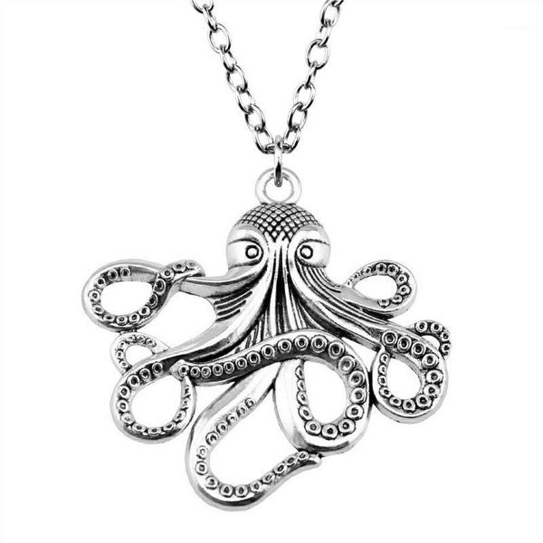 Colares pendentes de 1 peça de 1 peça 59x57mm Charms Octopus Colar para mulheres Pingententes do fornecedor do fornecedor feminino Presente feminino