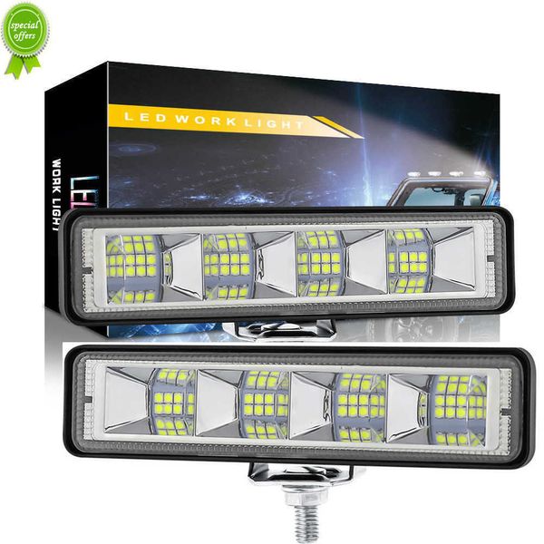 Новый 2PCS 12-60V 72W Car Work Light Светодиодный бар 4x4 24 Светодиодный бар с помощью внедорожника внедорожник ATV Tractor Tractor Tractor Excavator Combo Beam