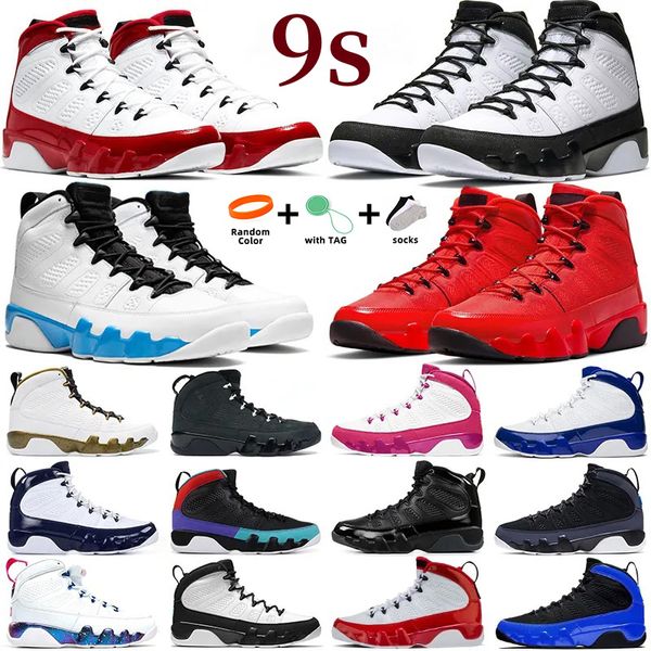 9 9s scarpe da basket da uomo sneaker Fire Gym Red Powder Blue Space Jam UNC University Blue Gold Nero Bianco High Chile Red Dream It Particle Sneakers sportive grigie