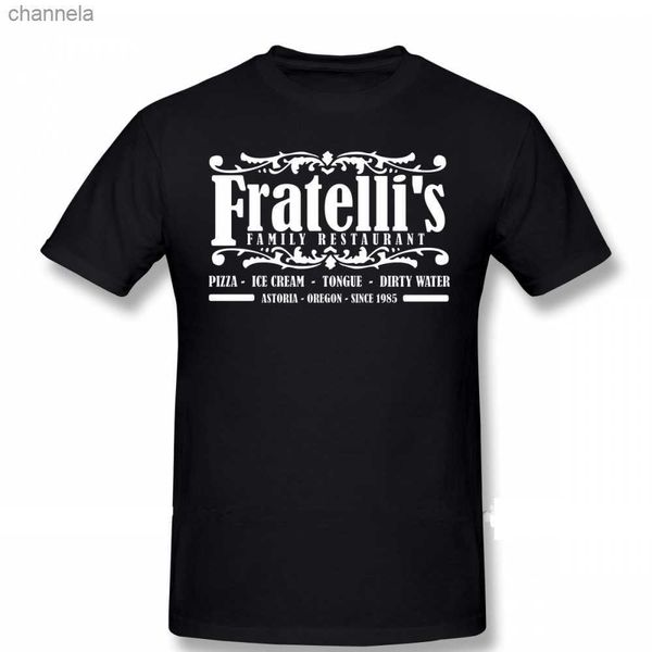Camisetas masculinas Goonies camiseta de camisa Fratelli S Restaurante Astoria Oregon Camiseta Mens de tamanho grande camiseta clássica Caminhada de manga curta fofa