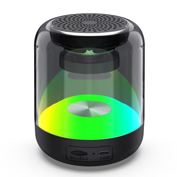Tragbare Mini Wireless Bluetooth Lautsprecher USB Stereo Sound Musik Box Transparent Mode Batterie Kunststoff Enceinte Bluetooth ABS