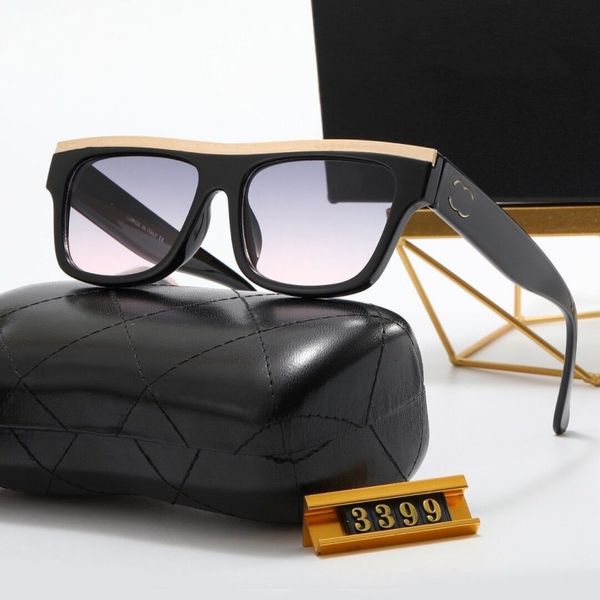 Óculos de sol de designer de moda Sombras de óculos de sol da praia Mirror Men e feminino Mesmo Modelo 4 Cores opcionais