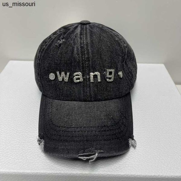 Caps de bola Snapbacks UNISSISEX Cowboy Baseball Cap com shinestones Casual Sanpback Hats para homens e mulheres esporte ao ar livre jeans Hip Hop Wholesale J230520