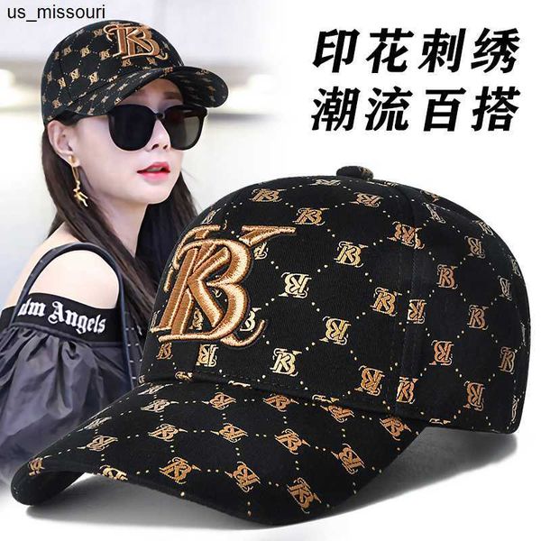 Caps de bola Snapbacks Bordado Baseball Cap Women Hat Hat Feminino Autumn e Winter Fashion Joker Versátil Pato Tongue J230520