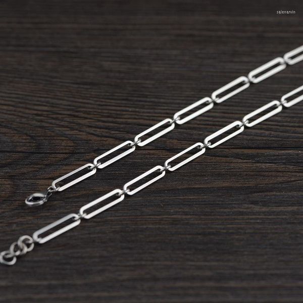 Ketten S925 Silber Thai-Kette, um den alten Retro-Großhandel weibliche Modelle langen Abschnitt des Rings 0 Wort Halskette Schlüsselbein zu tun