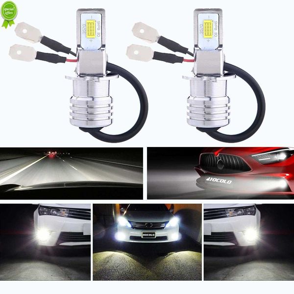 Yeni 2pcs Mini Araba Far Ampulleri T1 H1 H3 H7 H11 9006 Süper Parlak Hata Yok LED Sis Lambaları LED Otomatik Sürüş Kanbus Araç Işıkları