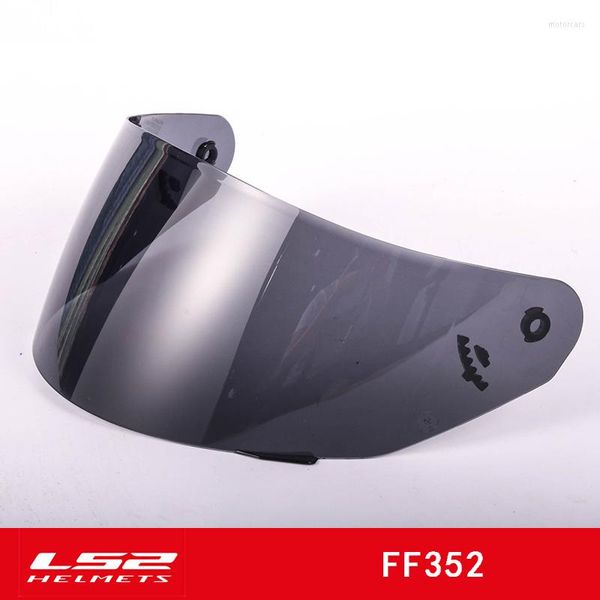 Motosiklet Kaskları Orijinal LS2 FF352 Kask Vizörü FF351 Çok Renkli Cam İsteğe Bağlı Lens Siyah Şerit