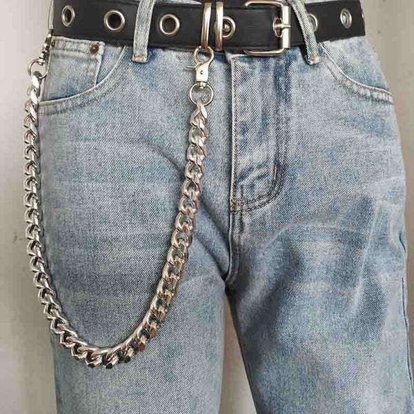 Alluminio Acciaio inossidabile 46cm 56cm 66cm Pantaloni Pantaloni Portachiavi Unisex Trendy Metal Punk Portafoglio Cintura Portachiavi Accessori