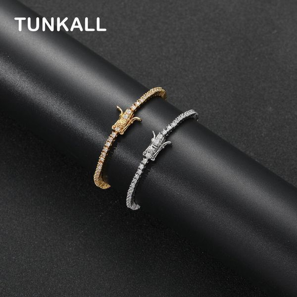 Bracciali 2mm CZ Bracciale tennis Bling Iced Out Bracciale in ottone Mirco Pave Prong Impostazione Zirconi Gioielli BB210