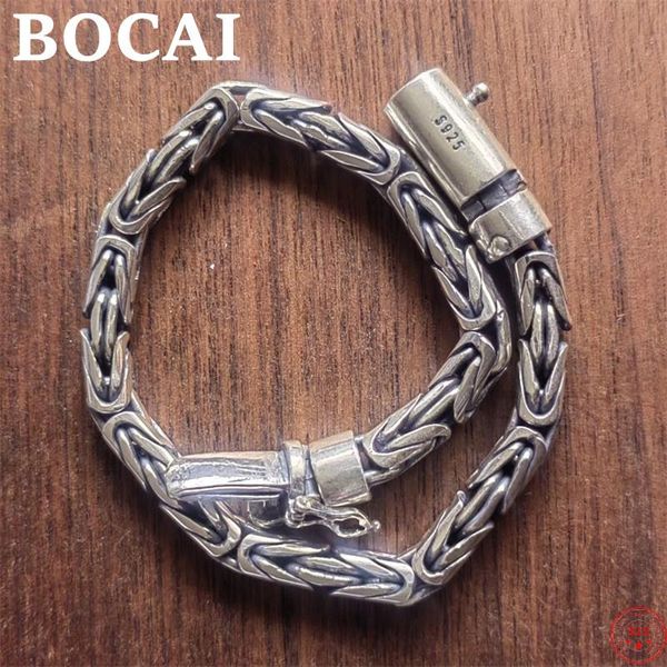 Bracciale Bocai S925 Bracciale in argento sterling 2021 Personalità popolare Twistchain Pure Argentum Charm Braggle Bangle per uomini e donne