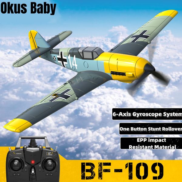 Aircraft Modle B09 RC Airplane 2.4GHz 4CH 400mm Apertura alare 6Axis One Key UTurn Sistema di stabilizzazione Xpilot acrobatico EPP Mini RTF Toy 230519