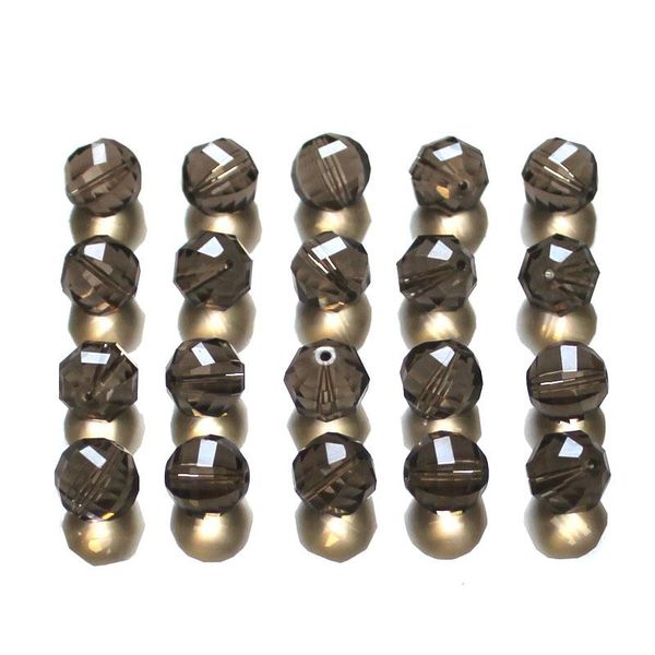 Grânulos StreBelle AAA Rodada 48 Facetas 10mm 200 pcs Vidro De Cristal Facetado Solto Spacer Beads Atacado Lote A Granel Para Fazer Jóias Descobertas