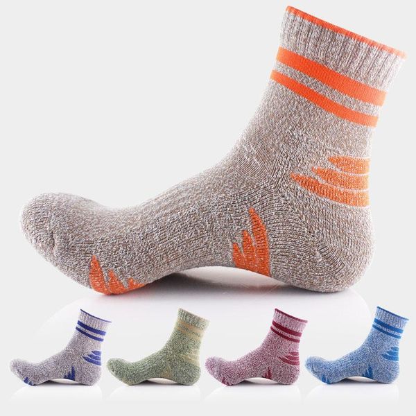 Sports Socks Men Cotton Cotton Cushion Winter Winter Outdoor Elite Athletic Chalking Climbing Basketball Compression Quarter Sock