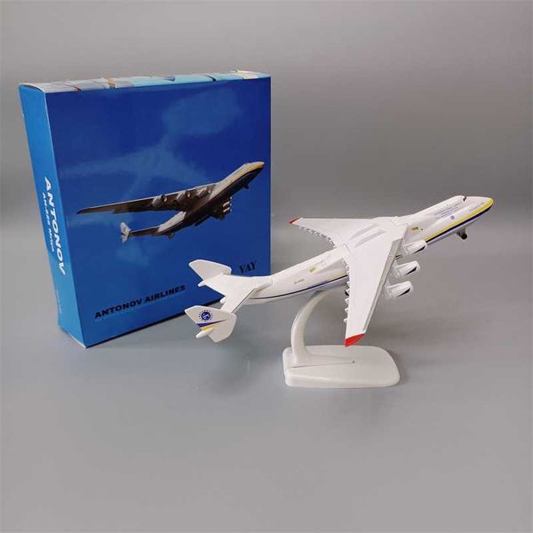 Novità Articoli 20 cm Lega Unione Sovietica Air ANTONOV 225 Airlines Ucraina An-225 Mriya WORLD BIGGEST CARGO Modello di aeroplano Aereo Diecast Aircraft G230520