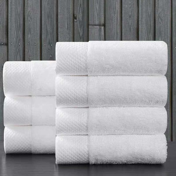 Asciugamano per il viso in cotone 100% 35X75 / 40X80CM Asciugamani da cucina bianchi spessi per hotel per la casa