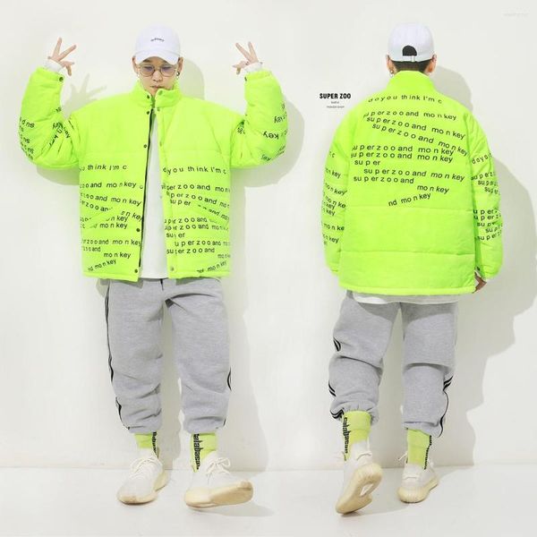 Männer Unten Puffer Warme Männer Winter Polsterung Jacke Kurze Fluoreszenz Streetwear Parka Lose Paare Hip Hop Casual Mantel 50JK