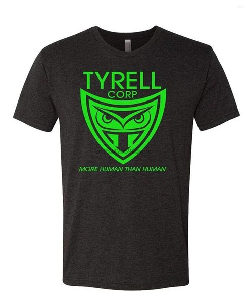 Camisetas masculinas The Goozler Tyrell Corporation - Retro 80's Movie Baddy Mens Cotton T -shirt